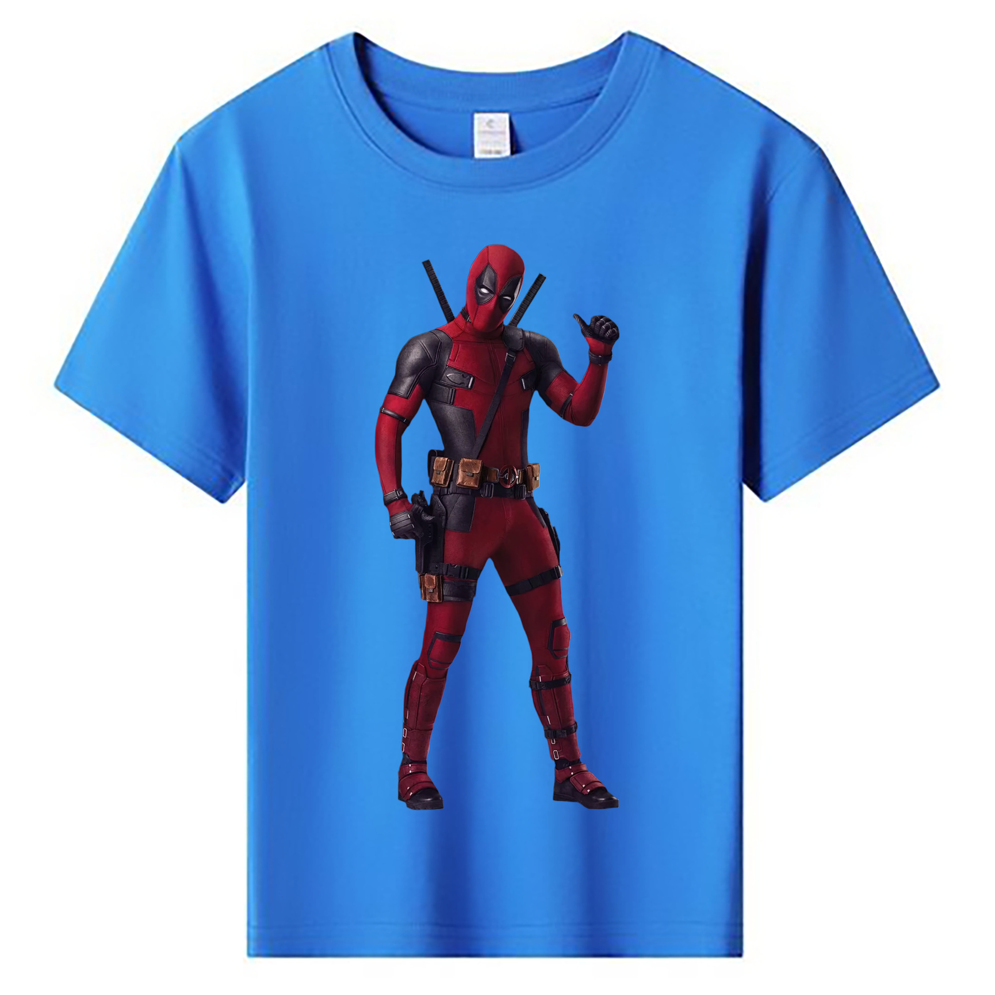 （画像用） Deadpool デッドプール 綿100％キッズTシャツ（フロントプリント）